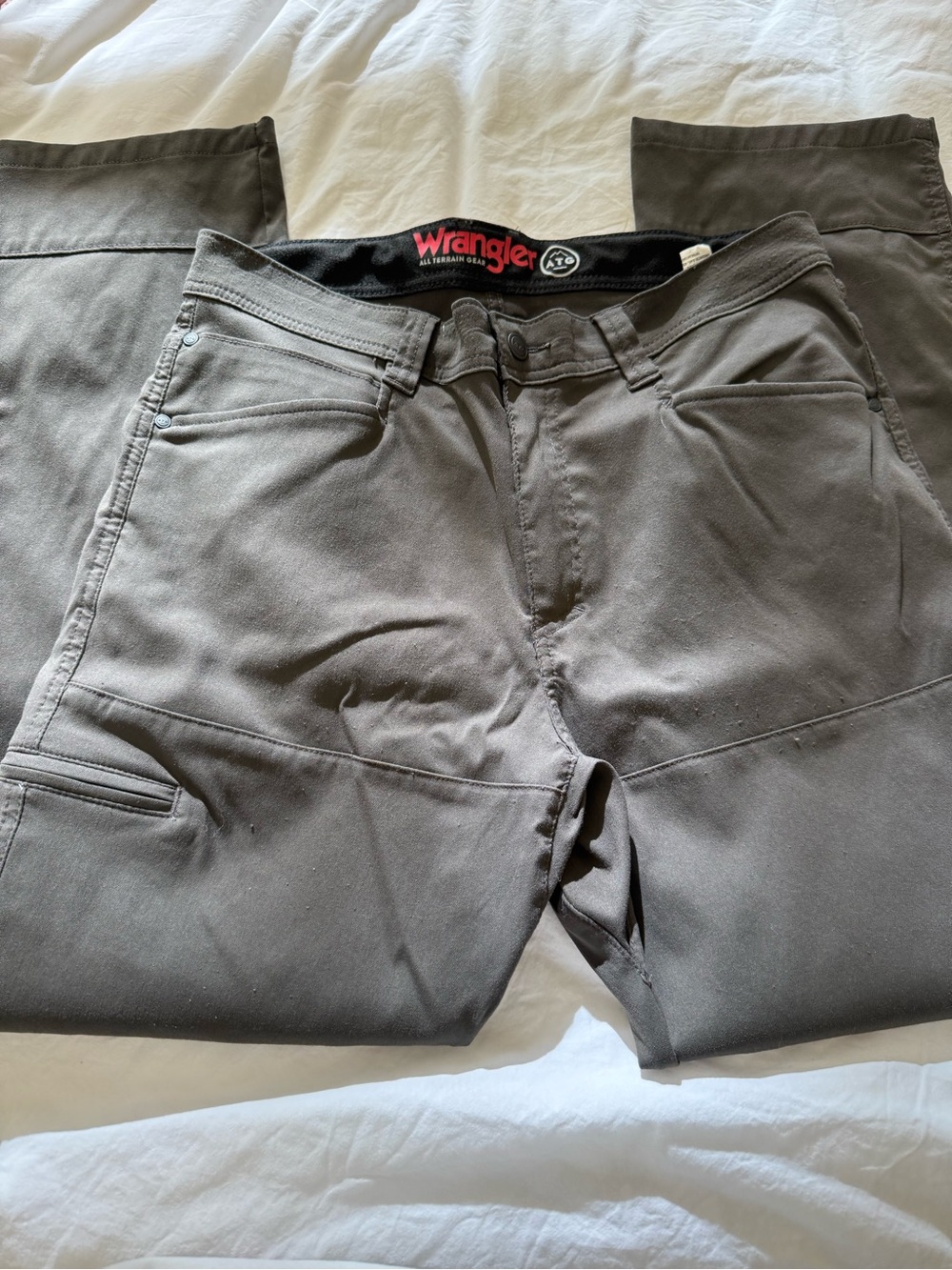 Wrangler Men's Dark Gray Cargo Work Pants